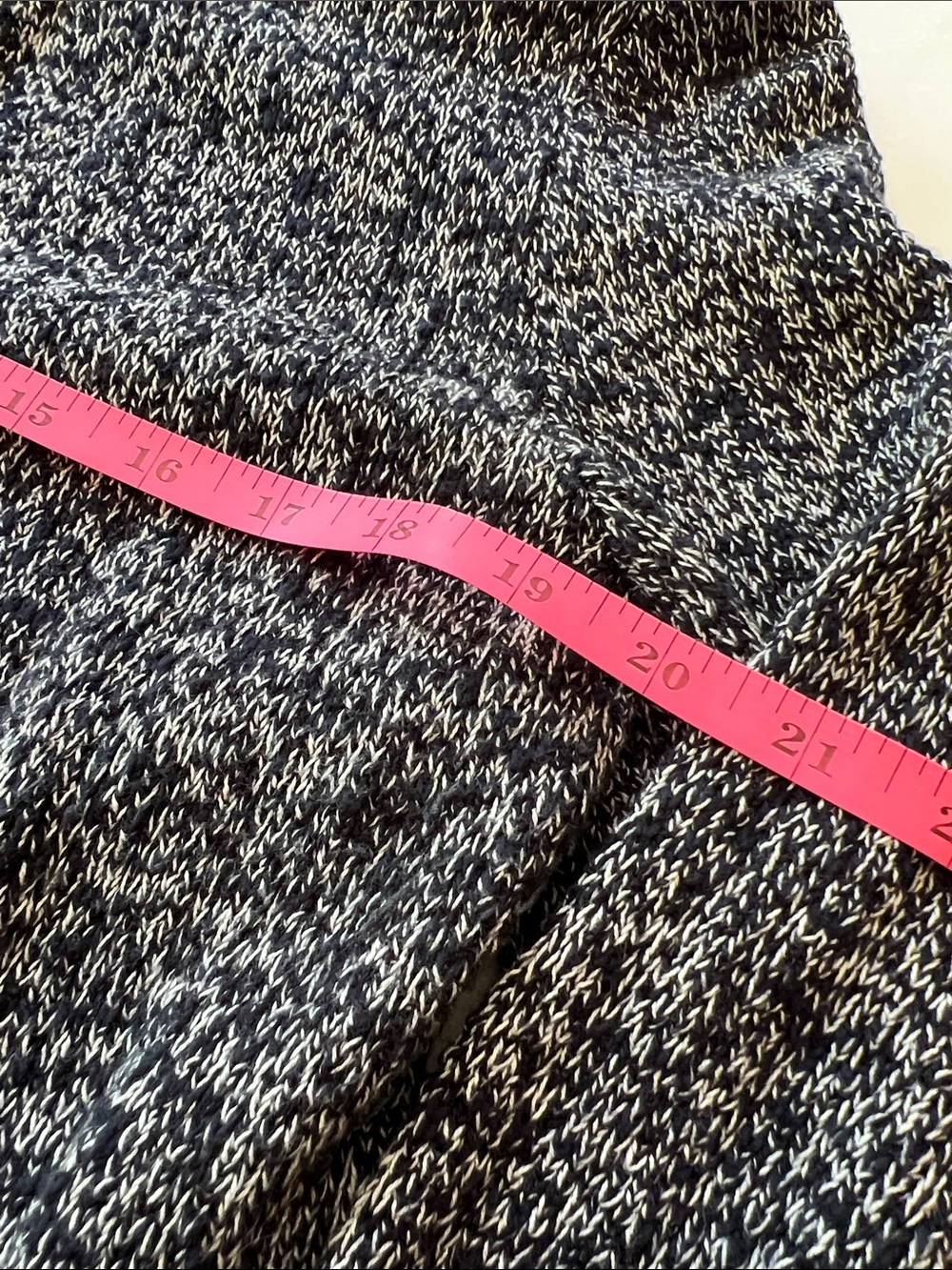 LOFT Navy & White Knit Cardigan - Picture 3 of 7